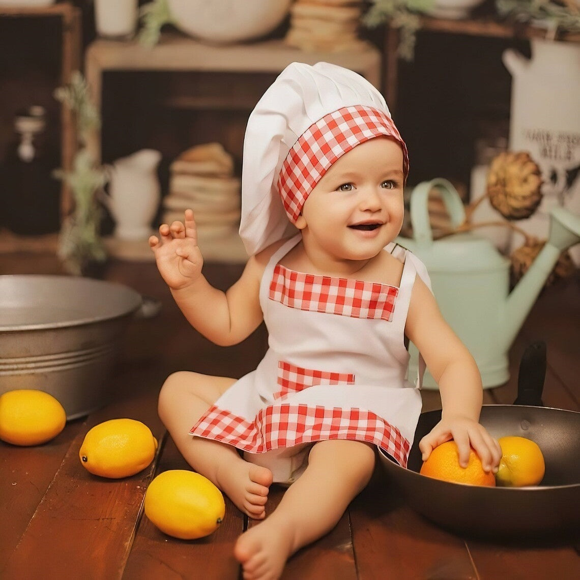 Baby Photography Chef Clothing