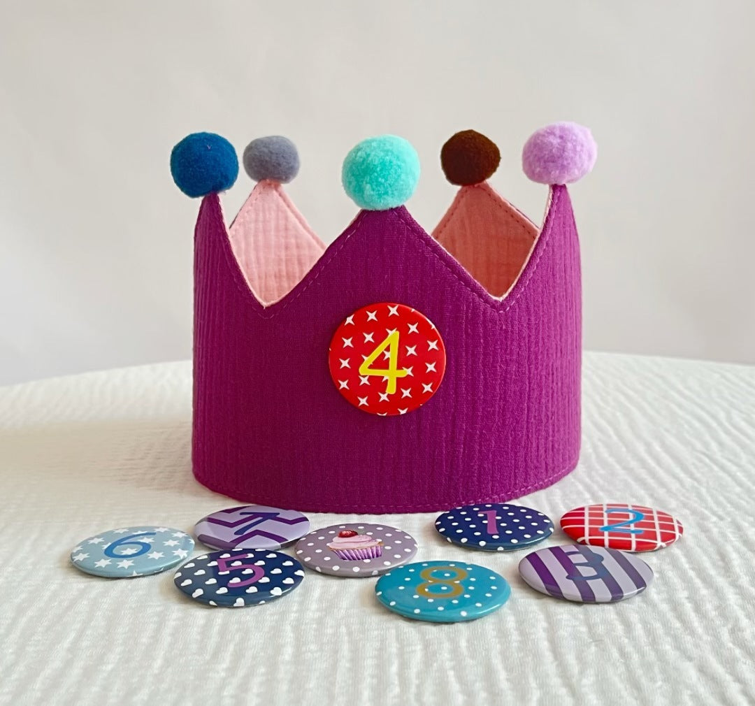 Korean Style Children's Birthday Hat Photo Props