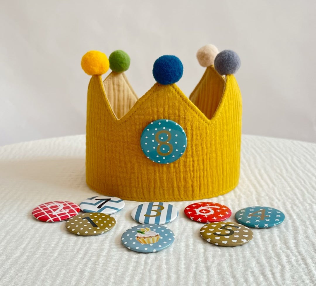 Korean Style Children's Birthday Hat Photo Props