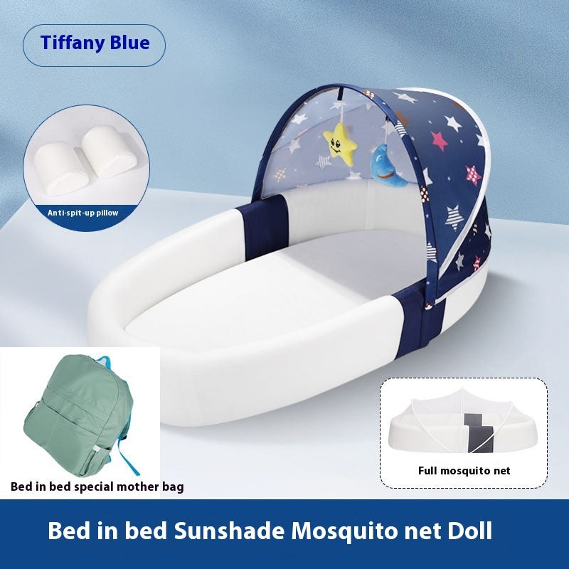 Baby Bed Foldable Portable Anti-pressure