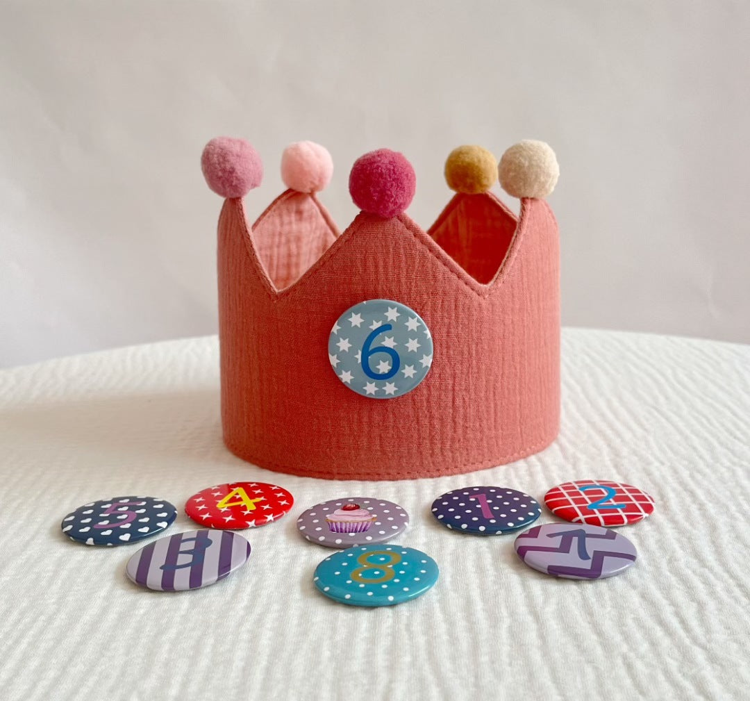 Korean Style Children's Birthday Hat Photo Props